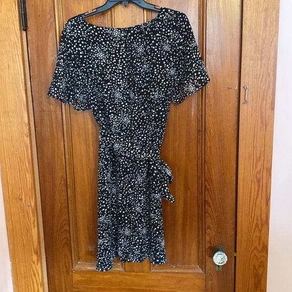 NWT Apricot black star wrap mini-dress - Picture 2 of 5
